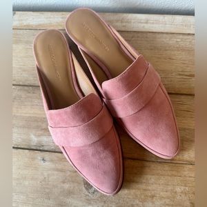 Rebecca Minkoff Pink Suede Mules Size 9.5